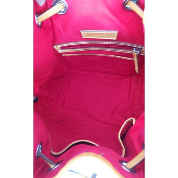 Dooney & Bourke Pebble grain drawstring bag Italian leather Caribbean Blue, Chic - Picture 8 of 11